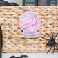 Personalized Halloween Ghost Shaker Ornament – Custom Name Glitter Boo Basket Tag & Trick or Treat Bag Charm