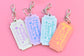 Romance Book Trope Keychains – Vintage Ticket Style Acrylic Keychain Set, Bookish Gift for Readers