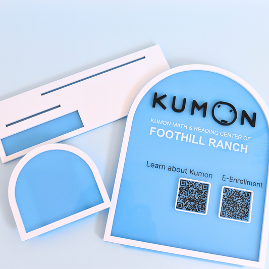 Custom Acrylic QR Code Stand – Business Display for Payments, Menus & Reviews