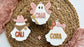 Halloween ghost tags basket 