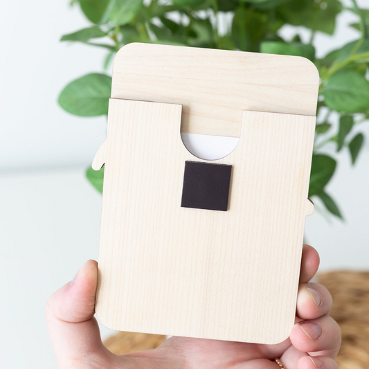 Personalized Daddy Photo Frame – Custom Wooden Picture Frame Magnet for Dad, Father's Day Gift from Kids