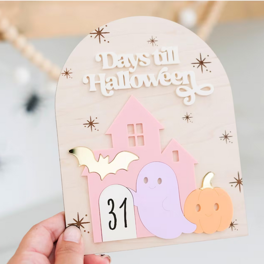 Halloween Countdown Sign – Days Until Halloween Decor