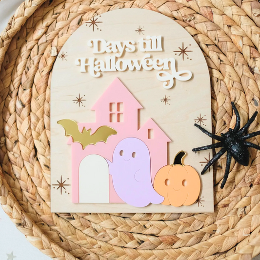 Halloween Countdown Sign – Days Until Halloween Decor